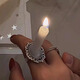 創(chuàng  )意蠟燭戒指小眾ins風(fēng)飾品高級感生日送朋友閨蜜禮物復古款戒指 【創(chuàng  )意戒指蠟燭】蠟燭1個(gè)+膠棒1個(gè)+戒指1個(gè)