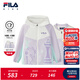 FILA斐樂(lè )兒童童裝外套2025年秋季新款女小童休閑梭織兩件套上衣 音波紫-VT 130