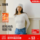 森馬（Semir）長(cháng)袖T恤女短款小心機顯瘦緊身2025發(fā)熱抓毛純色冬裝109725101010