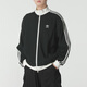 阿迪達斯（adidas）三葉草夾克男女裝 2025冬季新款時(shí)尚潮流情侶裝休閑針織立領(lǐng)外套 KC2619 XS