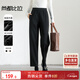 尚都比拉冬季休閑松緊腰加絨舒適保暖輕運動(dòng)哈倫小腳褲