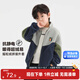 左西男童搖粒絨外套2025春秋季兒童抓絨衣中大童秋裝上衣 藏青色 150
