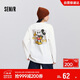 森馬（Semir）迪士尼合作系列長(cháng)袖T恤女春季中長(cháng)款寬松落肩上衣101125101003