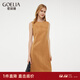 歌莉婭   仿麂皮背心連衣裙  1E2R4H570 71Y駝色 S