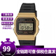 卡西歐（CASIO）時(shí)尚潮流復古小方表液晶顯示防水運動(dòng)學(xué)生石英手表 男女同款 F-91WM-9A