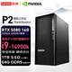 聯(lián)想（Lenovo）P2圖形工作站主機 AI推理 繪圖設計電腦i9-14900K 24核心/64G內存/1T固態(tài)+2T機械/RTX5080-16G