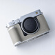 VUEFOTO威富途適用于FUJIFILM X-E5真皮保護套富士XE5手柄相機包皮套底座殼純手工縫頭層牛皮背帶斜挎配件 XE5海鷗灰手柄真皮保護套