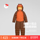保姆鵝 兒童連體羽絨服寶寶卡通可愛(ài)套裝保暖防風(fēng)童裝冬裝[NG2756] 胖橘黃 120cm