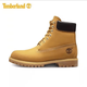 添柏嵐（Timberland）男女冬季戶(hù)外情侶款高幫徒步馬丁靴經(jīng)典大黃靴防水登山作戰靴鞋 黃色 40 男碼(250)