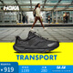 HOKA女款冬季戶(hù)外暢行徒步鞋TRANSPORT輕盈舒適緩震耐磨登山 黑色/黑色-寬版 39