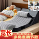 超寬大床頭靠枕靠墊秋冬季半躺護腰看雙頭枕可調節角度大靠背 Y06灰【護腰護頸-超柔絨面款】 80cm*60cm*40cm 含枕芯 寬大舒適