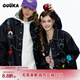 古由卡（GUUKA）美式潮流牛仔夾克男士休閑薄外套秋季2025新款青年外衣大碼情侶裝 藏青色 （夾克情侶外套男女士同款） M