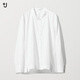 優(yōu)衣庫女裝夾克式襯衫/長(cháng)袖襯衣487181 00 白色 M