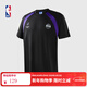 NBA日訓日常系列金州勇士/洛杉磯湖人中性白t恤夏季運動(dòng)男女士短袖 洛杉磯湖人/黑色 L