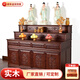 梵澤福 藏式佛龕三層神臺供桌佛臺供臺家用佛堂佛桌佛柜神臺柜供奉臺香案供神桌 紅色（含拉板） 175規格【長(cháng)175×寬81×高128cm】
