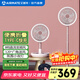 艾美特（AIRMATE）電風(fēng)扇落地扇便攜小型折疊電扇小風(fēng)扇廚房宿舍辦公桌面迷你無(wú)線(xiàn)露營(yíng)戶(hù)外大風(fēng)力輕音丨風(fēng)扇踏青放價(jià) 7葉12寸D24粉5小時(shí)續航夜燈8檔遙控搖頭