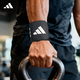阿迪達斯（adidas）健身護腕男綁帶加壓護手腕疼扭傷女運動(dòng)臥推助力帶女力量器械訓練 升級款丨兩只黑白【綁帶加壓丨強力支撐】
