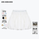ANN ANDELMAN【孟佳同款】官方直營(yíng) 白色寬松a字抽繩短裙蓬蓬雙腰頭花苞短褲裙 白色 XS
