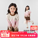 左西女童毛衣加厚針織衫兒童秋冬2025新款女孩套頭衫線(xiàn)衣 粉色 160