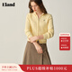 ELAND衣戀毛針織衫女拉鏈開(kāi)衫休閑毛衣2025秋季新款 淺黃色(31)L/Yellow M /165