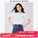 佐丹奴短袖T恤女夏季純棉可愛(ài)動(dòng)物頭像刺繡圓領(lǐng)上衣13325324