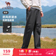 駱駝（CAMEL）加絨工裝男褲防風(fēng)防水傘兵軟殼休閑褲 C15CAYL6014 幻影黑 XL