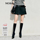 MO&Co.裙褲短褲春A字西裝裙磨毛中高腰學(xué)院風(fēng)MBE1SOTT08 黑色 XS 155