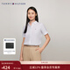 Tommy Hilfiger春夏女裝彈力府綢簡(jiǎn)約商務(wù)休閑職場(chǎng)通勤寬松白色短袖襯衫 白色YCF S 34