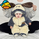 G.duck連體衣冬季嬰兒冬裝寶寶衣服超萌可愛(ài)保暖毛茸茸哈衣爬服加厚外出 可愛(ài)狗狗 66cm