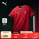 彪馬（PUMA）葡萄牙隊主場(chǎng)球迷版球衣吸濕速干短袖T恤男女運動(dòng)上衣779190 運動(dòng)紅-杏仁糖色-01 M (175/96A)