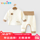 優(yōu)奇嬰兒衣服秋冬保暖寶寶高腰護肚夾棉打底衣分體內穿秋衣褲純棉套裝