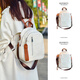 GUFANTI雙肩包女士 2026新款韓版時(shí)尚背包女士雙肩輕便女大學(xué)生旅行背包 米白色