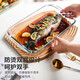 青蘋(píng)果長(cháng)方形耐熱玻璃烤盤(pán)烤箱用微波爐專(zhuān)用魚(yú)盤(pán)餐盤(pán)菜盤(pán)2.2L