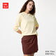 優(yōu)衣庫女裝竹節紗插肩袖T恤/長(cháng)袖483470 40 奶油色 S