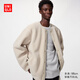 優(yōu)衣庫男裝防風(fēng)仿羊羔絨搖粒絨開(kāi)衫/長(cháng)袖外套481183 30 淺米色 S /165/84A