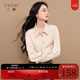 三彩【六好流光衫】2025冬季新款襯衫翻領(lǐng)寬松襯衣簡(jiǎn)約通勤疊穿Z 香檳色 S 155/80A