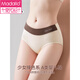 莫代爾女士?jì)妊澟兠抟志娱L(cháng)襠2026新款高彈無(wú)痕吸濕透氣包臀三角底褲 芭蕾粉+神秘黑+芝士白 3條 M 【適合80-100斤】