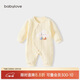 babylove嬰兒連體衣秋冬純棉可愛(ài)寶寶哈衣爬服新生兒夾棉保暖衣服秋冬裝