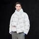 江南布衣（JNBY）【商場(chǎng)同款】25冬新品豆腐塊羽絨服女可拆卸圍巾領(lǐng)5P0C14030 100/本白 S