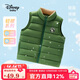 迪士尼寶寶迪士尼兒童棉馬甲男女童校服神器中大童裝保暖背心冬 叢林綠 130