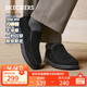 斯凱奇（Skechers）閃穿鞋男士2025新款秋季加絨保暖休閑健步鞋一腳蹬樂(lè )福鞋205606