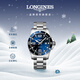 浪琴（LONGINES）瑞士手表 康卡斯潛水系列 石英鋼帶男表L38404966