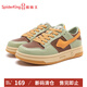 SPIDERKING女鞋百搭透氣厚底運動(dòng)板鞋低幫系帶潮流休閑鞋 122075 棕色 40 