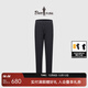 比音勒芬【裸感親膚】春夏季男士褲裝輕柔彈力日常百搭直筒褲休閑褲長(cháng)褲 07黑 2XL