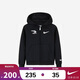 NIKE3BRAND 耐克童裝男童開(kāi)襟衛衣冬季新款保暖加絨兒童長(cháng)袖上衣