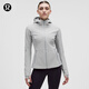 lululemon丨Cross Chill 女士運動(dòng)夾克 防風(fēng) 拒水 LW4CEGS 水滴銀 S
