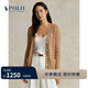 Polo Ralph Lauren 拉夫勞倫 女裝 經(jīng)典款修身版絞花編結棉針織開(kāi)襟衫RL23679 200-棕色 M (偏大)