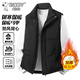 史努比（SNOOPY）棉馬甲男士秋冬季外套夾克背心休閑保暖立領(lǐng)棉襖子 黑色 L