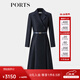 PORTS女裝氣質(zhì)系帶西裝連衣裙連衣裙ALQ9D056UFQ028 丈青色 6