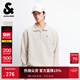 杰克·瓊斯（JACK&JONES）男裝25年秋冬季衛衣男肌理提花寬松長(cháng)袖拉鏈半高領(lǐng)套頭休閑打底衫 078月光灰 拉鏈領(lǐng) L （180）